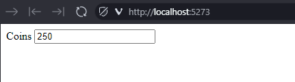 Our example Blazor application